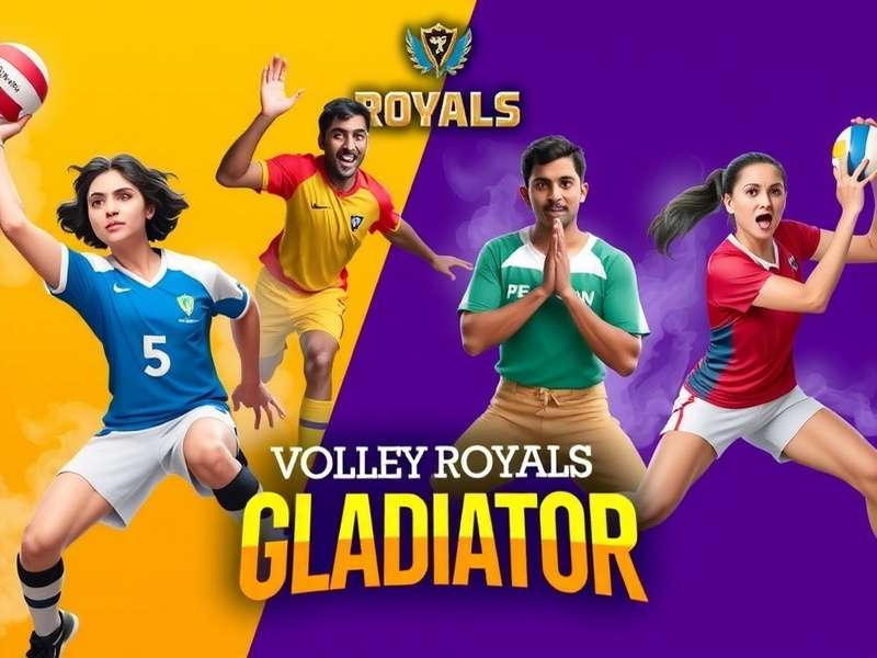 Volley Royals Gladiator Game Banner